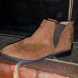 brown ankle boots
